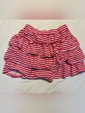365Kids Garanimals Pink White Stripe Ruffle Skort